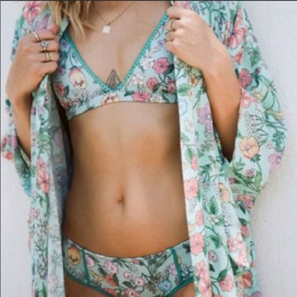 Spell Sayulita Kimono Bralette and Bloomer Set - Picture 2 of 3